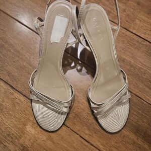 Women's Ralph Lauren Gold Strappy Sandals